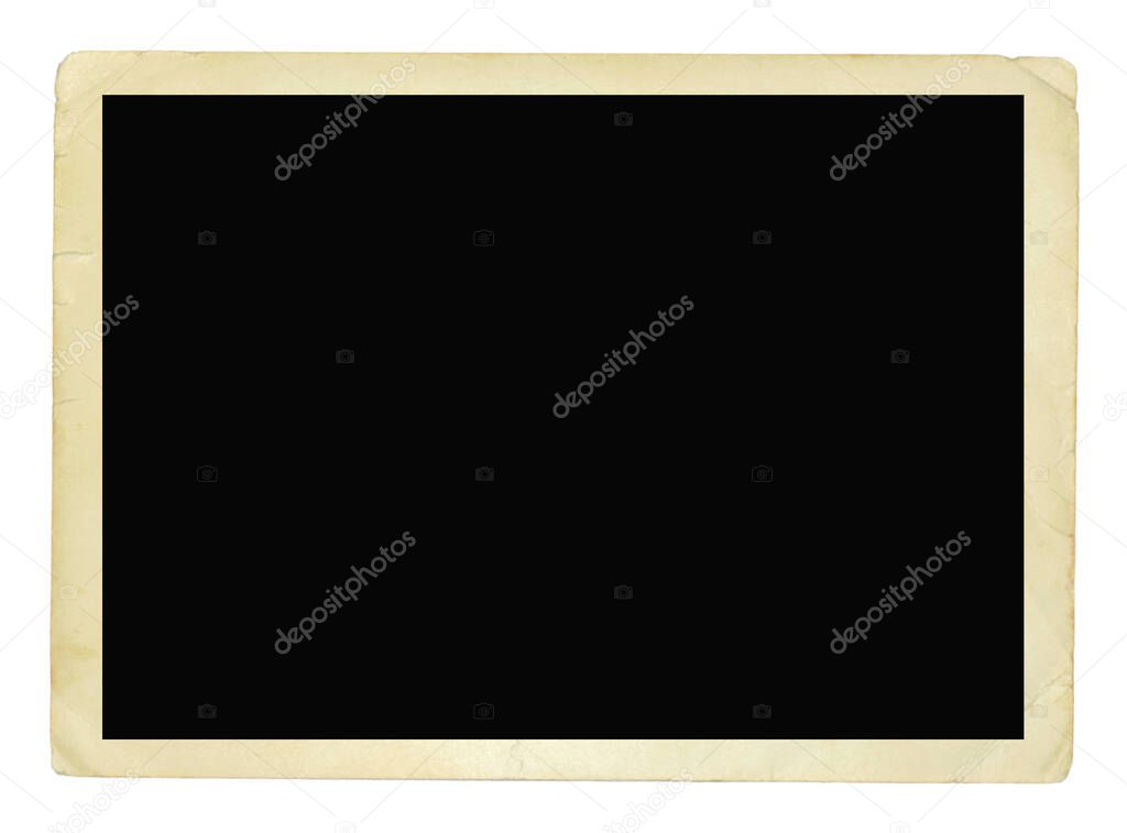 photo frame card isolated on the white backgrounds