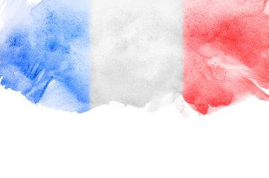 Grunge Fransa bayrağı arka plan