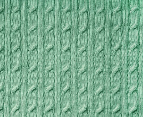 Texture Fond Tissu Tricoté Vert — Photo