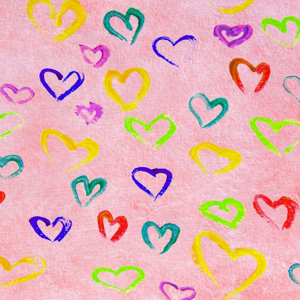 Abstract Valentine Day Hearts — Stock Photo, Image