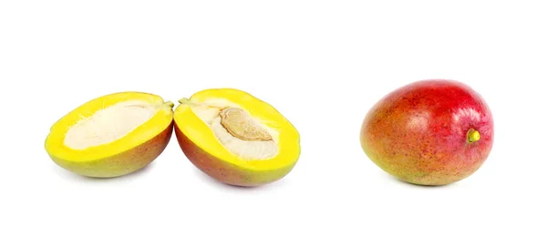 Friss Mangó Gyümölcs Izolált Fehér Alapon — Stock Fotó