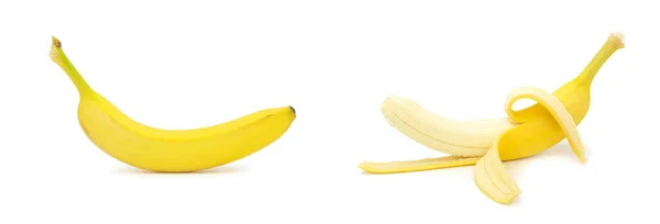 Bananen Geïsoleerd Witte Achtergrond — Stockfoto