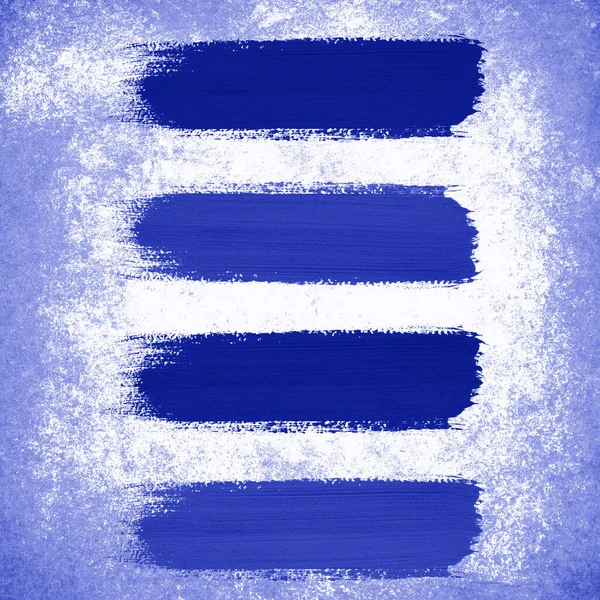 Синій Штрих Пензля Гранжевому Фоні — стокове фото