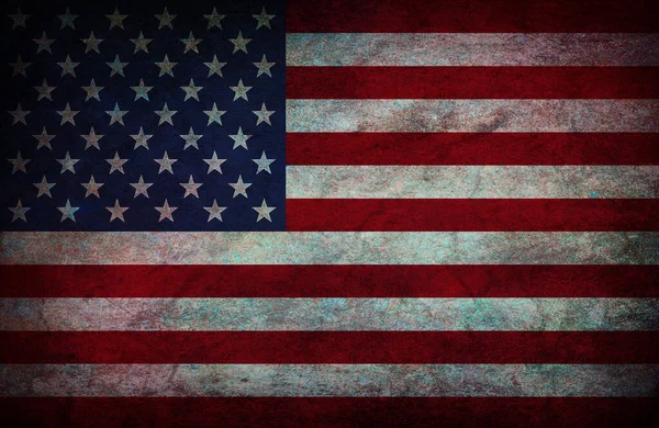 アメリカ国旗の色の背景 アメリカ国旗 アメリカ アメリカの言語と文化の概念 グランジの背景 — ストック写真