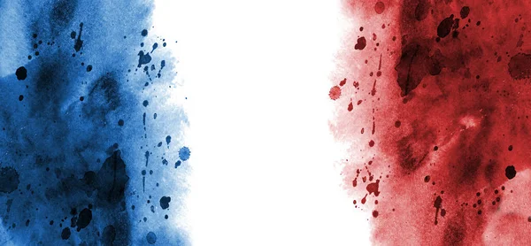 Grungy French Flag Vintage Paper Background — 스톡 사진
