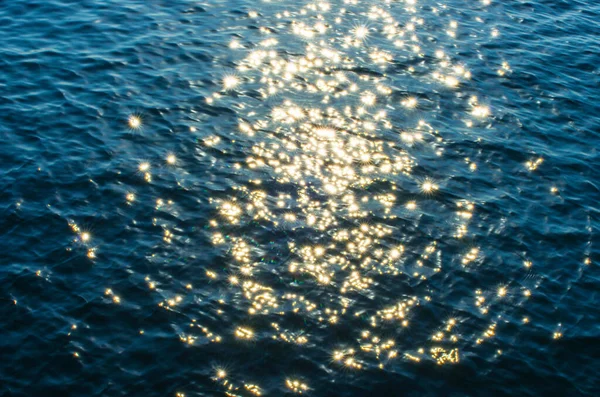 Lumières Sur Fond Marin Vagues — Photo