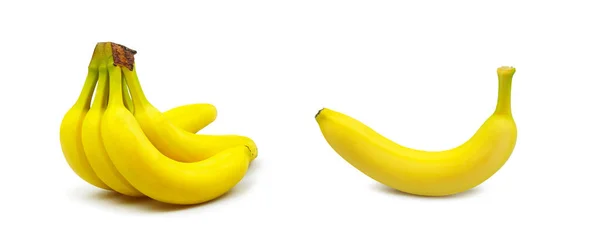 Bando Bananas Isoladas Sobre Fundo Branco — Fotografia de Stock