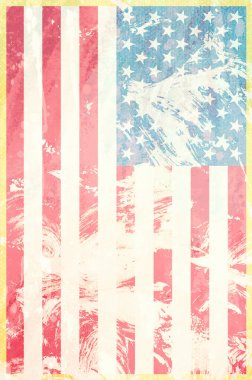 Amerikan bayrağı renk arkaplanı, ABD Bayrağı, Birleşik Devletler, Amerikan dili ve kültürü kavramı, grunge arkaplan 