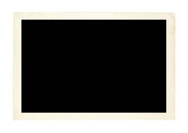 Beyaz arka planlar üzerinde izole fotoğraf çerçevesi kartı