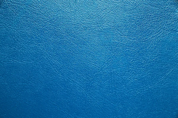 Umělé Modré Texturované Kůže Pozadí Syntetika Detailní — Stock fotografie