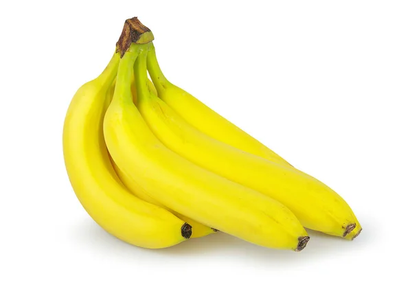 Banány Izolované Bílém Pozadí — Stock fotografie