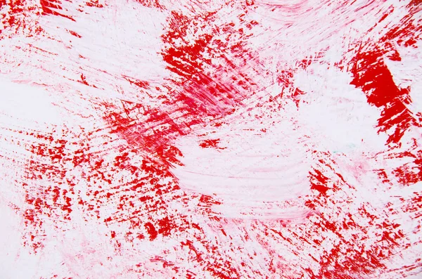Beyaz Arkaplanda Kırmızı Suluboya — Stok fotoğraf