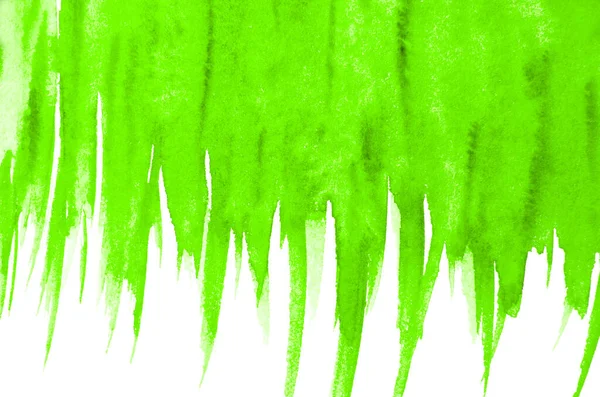 背景に孤立した緑のブラシストローク — ストック写真