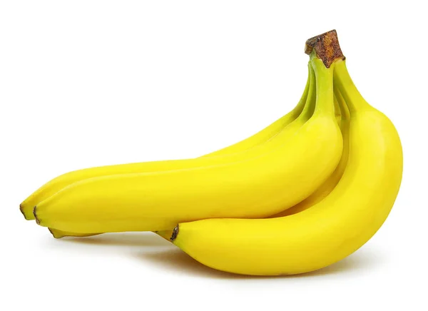 Egy Csomó Banán Elszigetelt Fehér Alapon — Stock Fotó