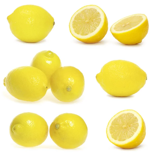 Kolekce Čerstvých Citronů — Stock fotografie