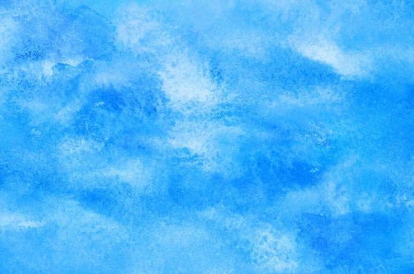 Abstrato Azul Aquarela Fundo Textura — Fotografia de Stock