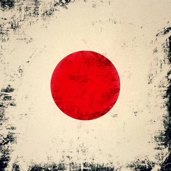 Japan Grunge Vlag Achtergrond Van Aziatische Land — Stockfoto