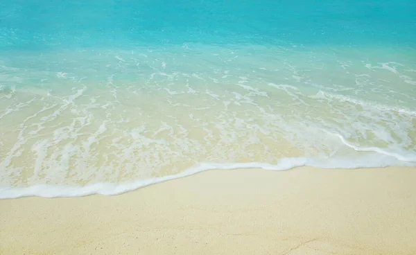 Vague Mer Sur Plage Sable — Photo