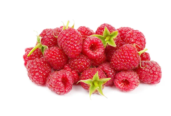 Frutas Frambuesa Aisladas Sobre Fondo Blanco —  Fotos de Stock