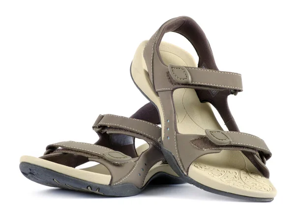 Female Sandals White Background — Stock Photo, Image