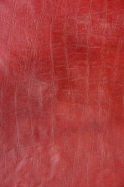 Rode Verf Lederen Achtergrond Textuur — Stockfoto