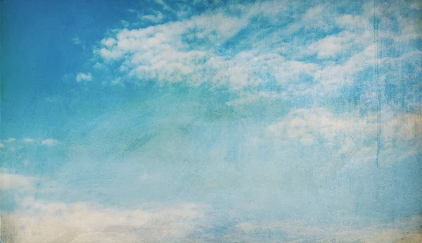 Blue Sky Clouds Grunge Style Noise — Stock Photo, Image