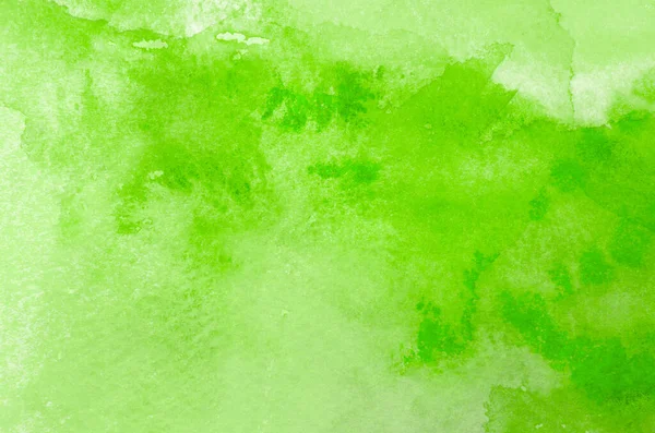 Abstrato Verde Aquarela Fundo Textura — Fotografia de Stock