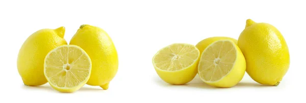Citrony Izolované Bílém Pozadí — Stock fotografie
