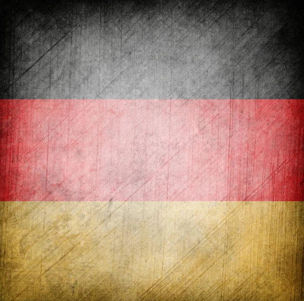 Гранж Флаг Германии — стоковое фото