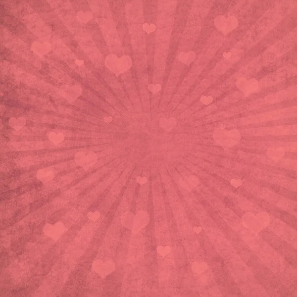 Decorative Grunge Valentine Background Hearts — Stock Photo, Image