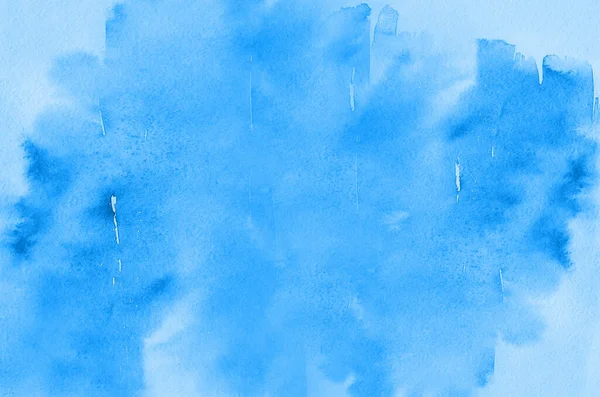 Абстрактна Синя Акварельна Фонова Текстура — стокове фото