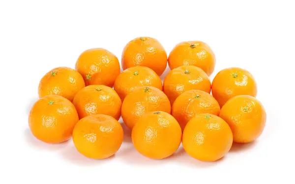 Fehér Alapon Izolált Mandarin — Stock Fotó