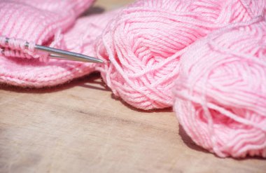 Arkaplan olarak pembe yün