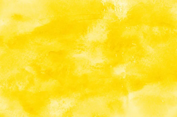 Abstrato Amarelo Aquarela Fundo Textura — Fotografia de Stock