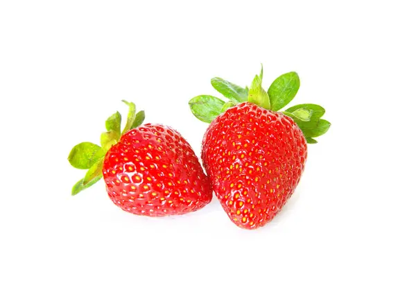 从白色背景中分离出来的草莓 — 图库照片