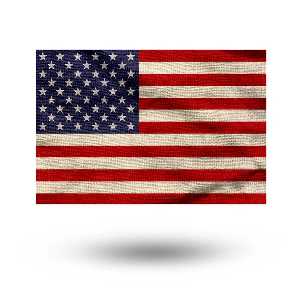 Bandeira Americana Cor Fundo Eua Bandeira Estados Unidos Idioma Americano — Fotografia de Stock