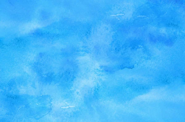 Streszczenie Niebieski Akwarela Tło Tekstury — Zdjęcie stockowe