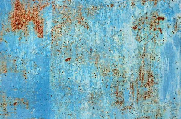 Old Metal Steel Blue Color Background Texture — Stock Photo, Image