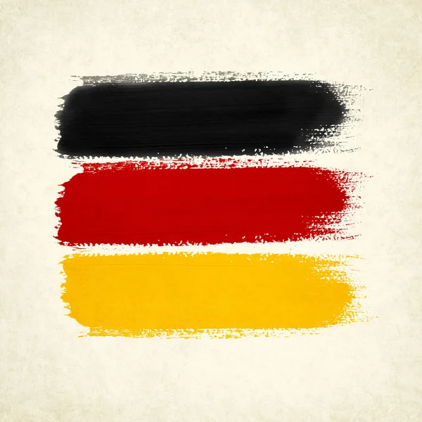Tyskland Flagga Med Gamla Textur Grunge Och Vintage — Stockfoto