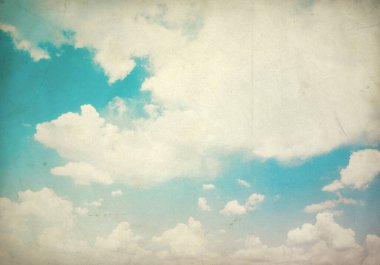 Mavi gökyüzündeki bulutlar