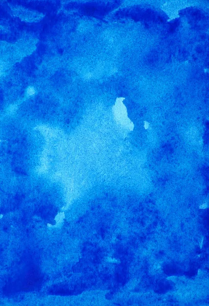 Αφηρημένο Μπλε Φόντο Ακουαρέλα — Φωτογραφία Αρχείου