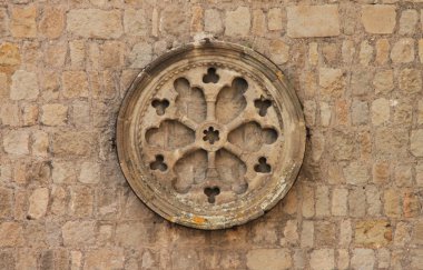 Papalık Sarayı (parçası). Viterbo (lazio, İtalya).