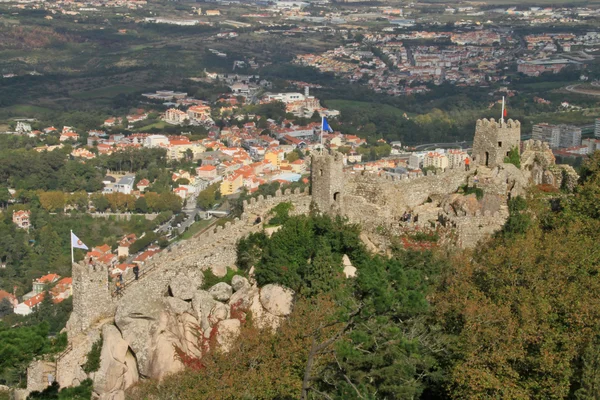 Burg der Mauren (Sintra, Lissabon, Portugal)) — Stockfoto