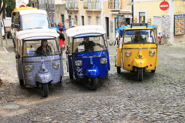 Tuk-tuk w Lizbonie (Portugalia) — Zdjęcie stockowe