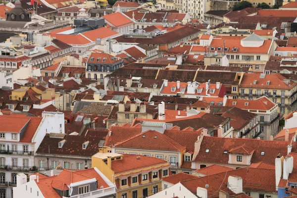 Panoramatické downtown Lisabon (Portugalsko), — Stock fotografie