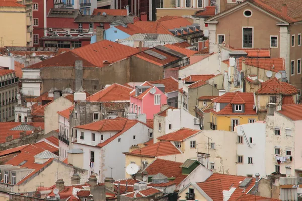 Panoramatické downtown Lisabon (Portugalsko), — Stock fotografie