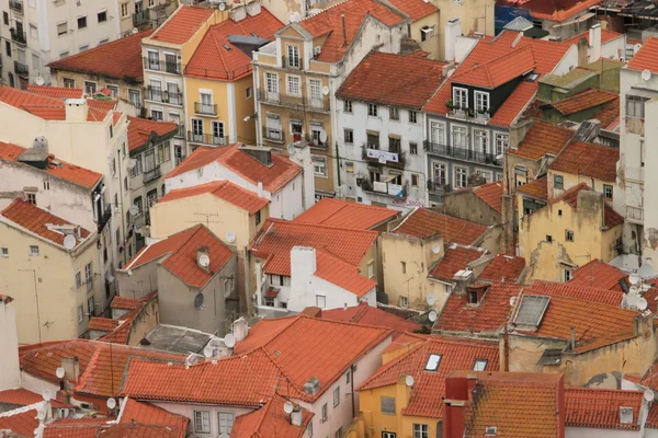 Panoramatické downtown Lisabon (Portugalsko), — Stock fotografie