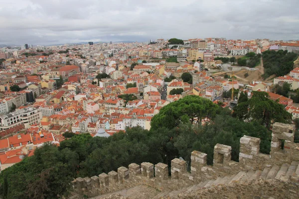 Panorama stadtzentrum lisbon (portugal), — Stockfoto