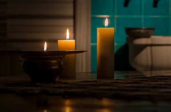 촛불을 전통적 터키식 — 스톡 사진