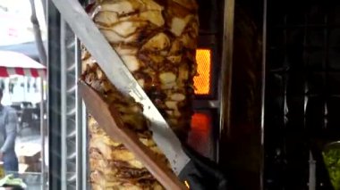 Geleneksel Türk Donör Kebap eti.